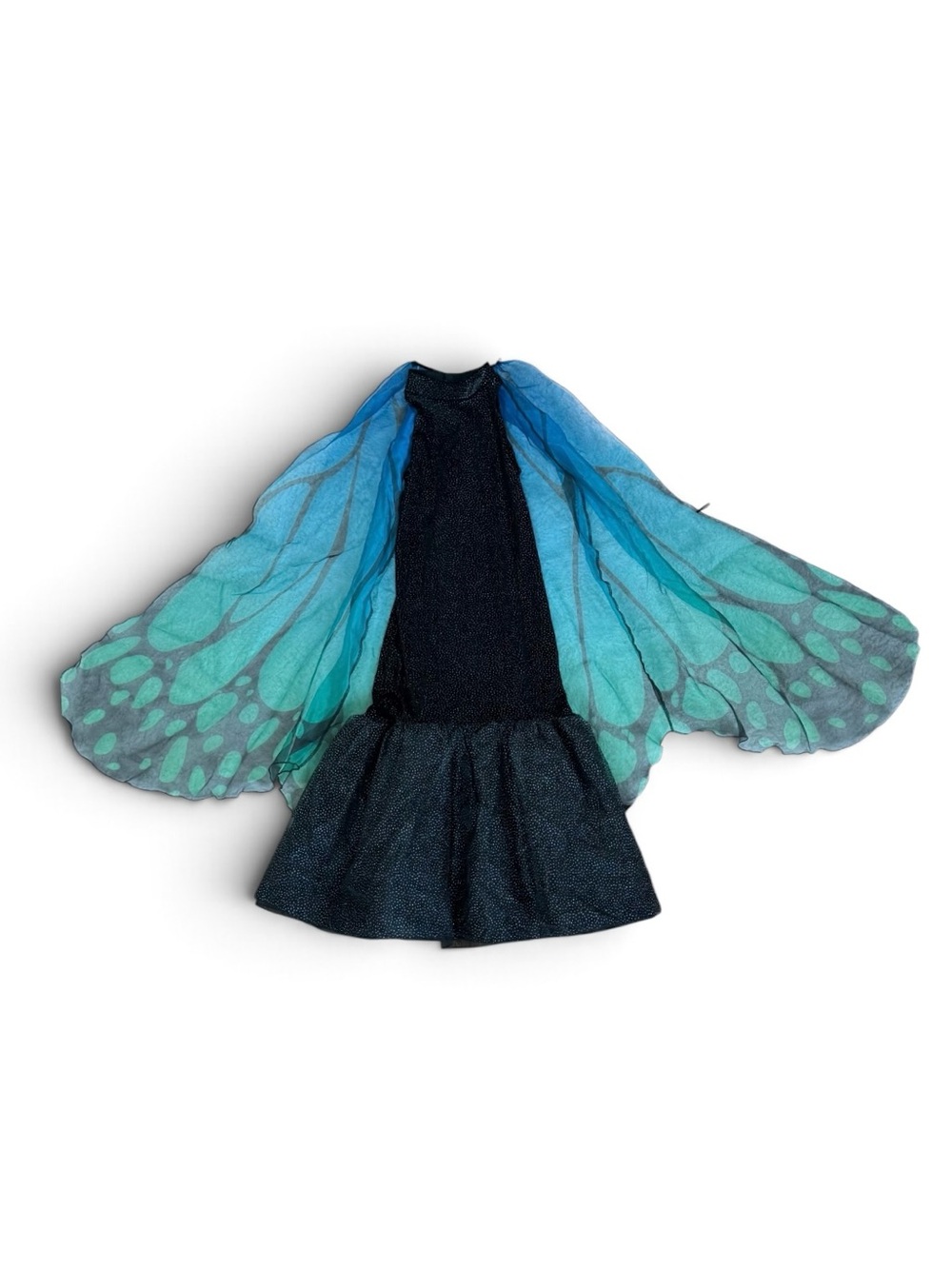Chasing Fireflies Girls Blue Butterfly Wing Dress-Up Costume with Headband